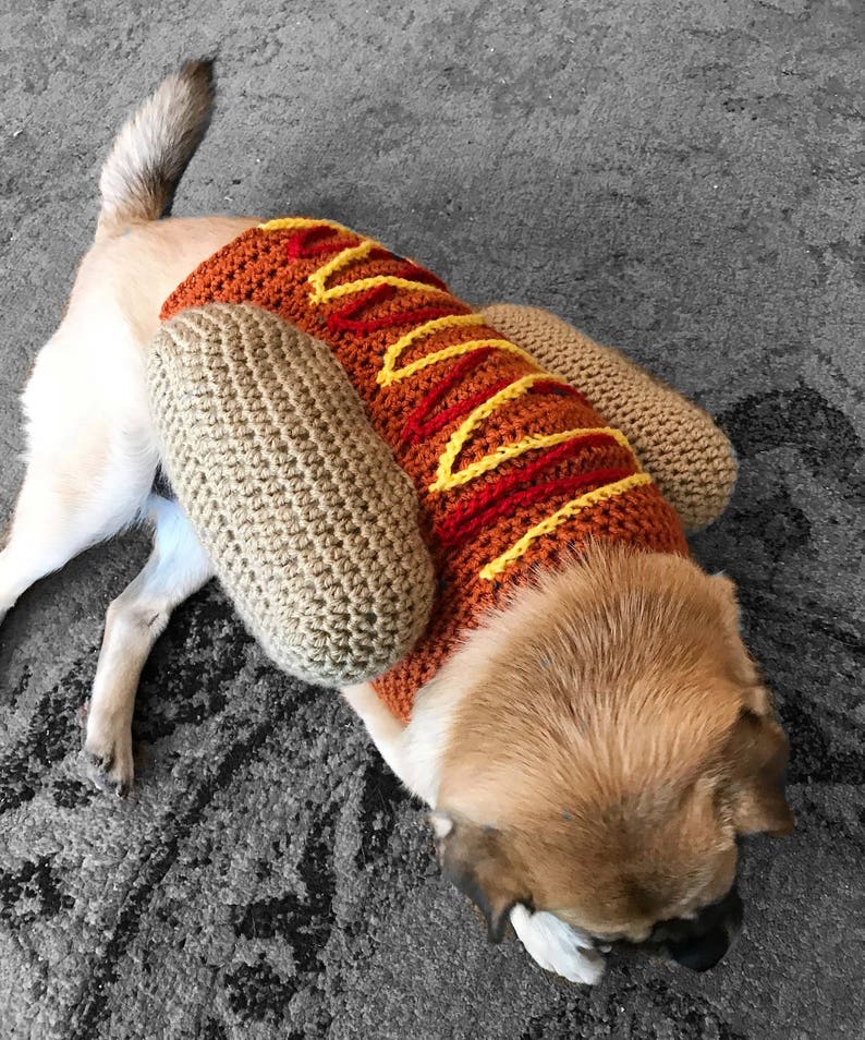 Hotdog dog sweater image 4