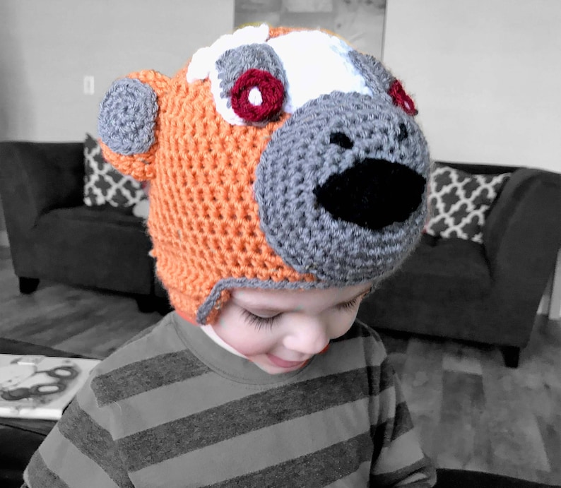 Handmade Baby Monkey Hat crochet monkey cap monkey beanie