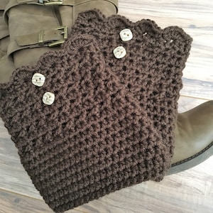 Instant download boot cuff pattern for regular calf or wide calf
