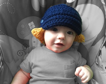 Boy cabbage patch beanie hair hat with shoes