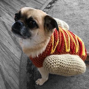 Hotdog dog sweater image 3