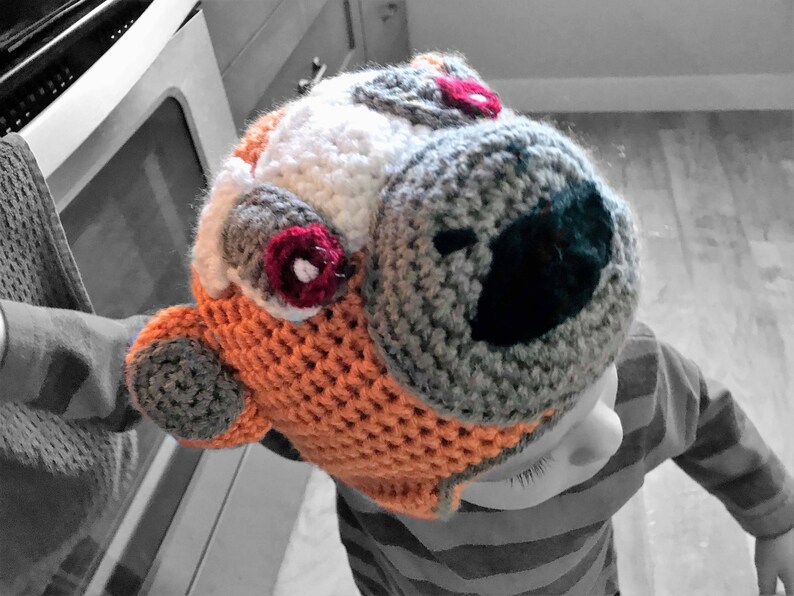 Handmade Baby Monkey Hat crochet monkey cap monkey beanie