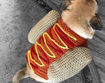 Hotdog dog sweater