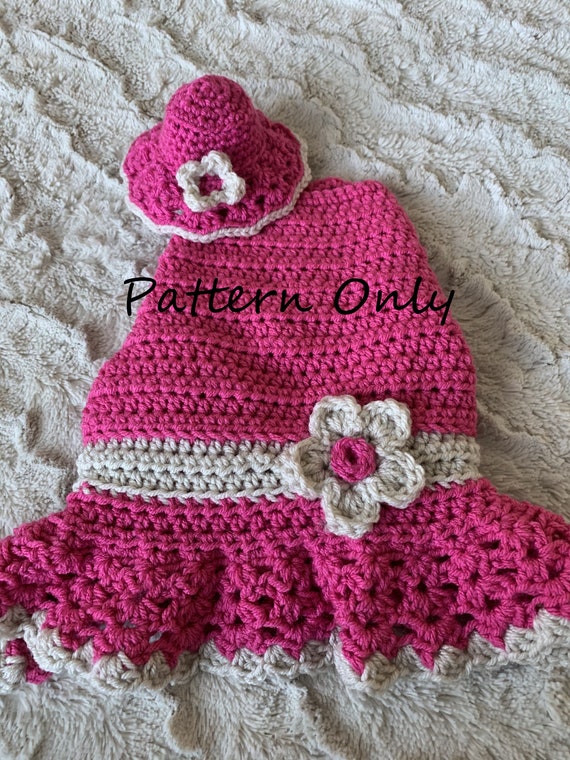 white christmas dresses DOG DRESS Crochet Pattern (skill level advanced) – Candy-Yarn main image 0