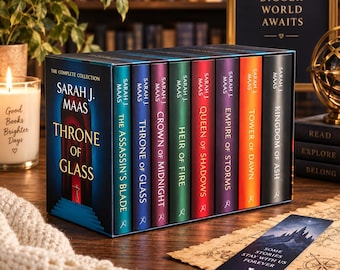 Throne of Glass Book Set, Sarah J. Maas Fantasy Series, YA Fantasy Books, Complete Collection
