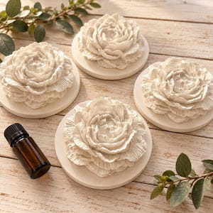 Flower Oil Diffuser No Candle or Flame, Aroma Stone with Fragrance Oil, Self Care Gift for Her, Birthday Gift, Thinking of You Gift