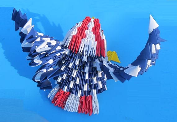 3d Origami Patriotischen Adler