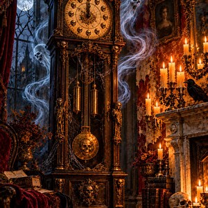 Curiosity Cabinet Art Set of 6 | Gothic Apothecary Prints | Dark Potion Skull Wall Art | Macabre Still Life Decor | Digital Download image 4