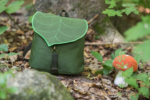 army green mini backpack