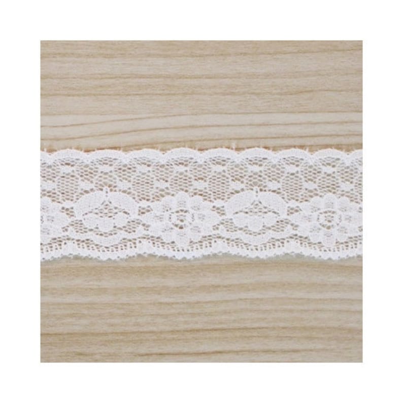 30 Fallindesign Adhesive deco white cotton lace roll tape
