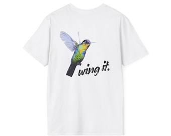 Wing it. Kolibri T-Shirt | Aquarell
