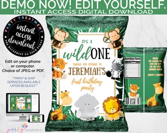 Jungle Chip Bag Etsy