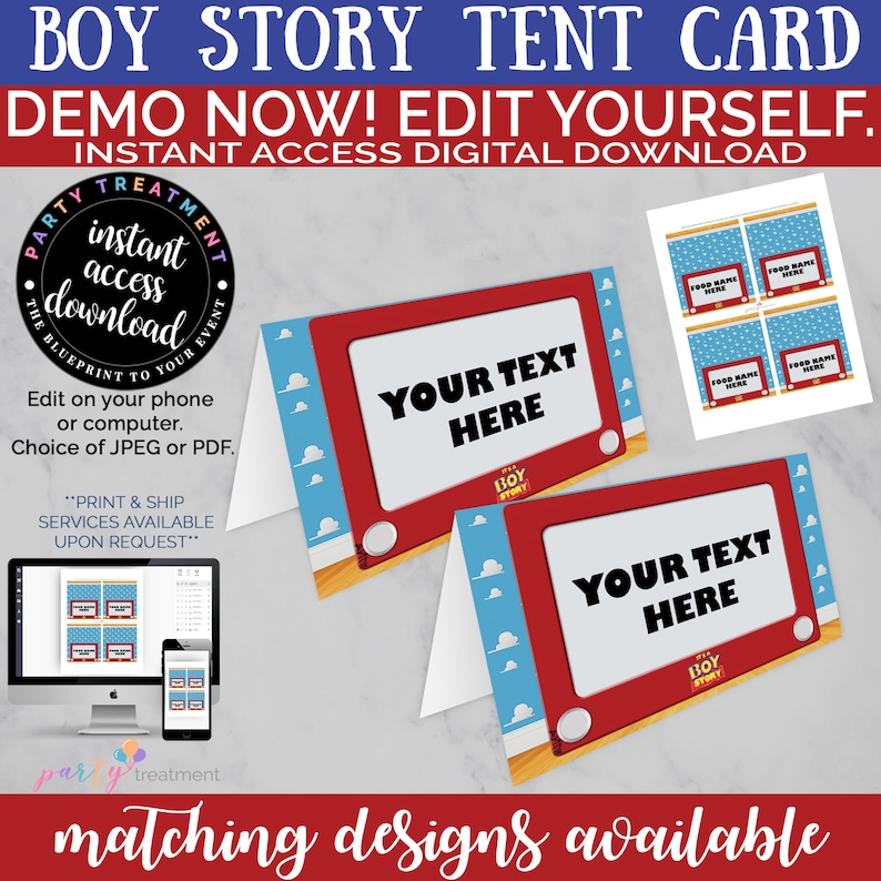 Boy Story Water Bottle Label, INSTANT DOWNLOAD image 7