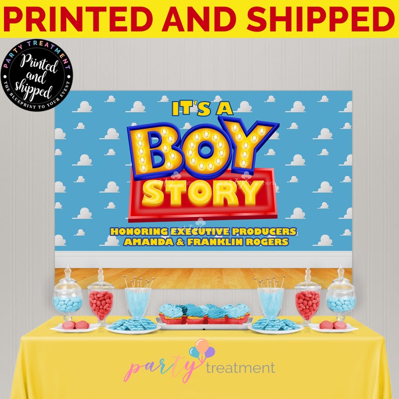 Boy Story Chip Bag Favor Bag Gift Bag, boy story baby shower, es una historia de niño, regalo de baby shower, DESCARGA INSTANTÁNEA imagen 5
