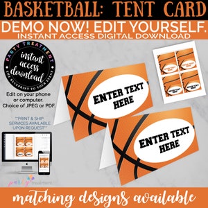 Basketball Chip Bag, Basketball favor bag, Basketball Birthday, Basketball Party Favor, Blue and Orange Digital Template, INSTANT DOWNLOAD image 6