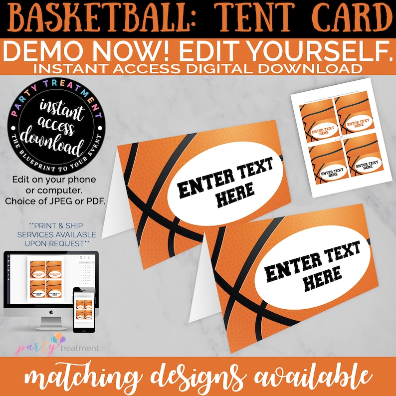 Basketball Chip Bag, Basketball favor bag, Basketball Birthday, Basketball Party Favor, Blue and Orange Digital Template, INSTANT DOWNLOAD image 6