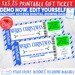 Printable Concert Ticket Gift Template, Editable Christmas Concert ...
