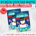 Snowman Soup Label, Snowman Soup Printable Hot Cocoa Packet, Printable ...