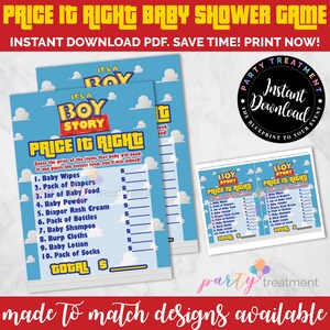 Boy Story Chip Bag Favor Bag Gift Bag, boy story baby shower, es una historia de niño, regalo de baby shower, DESCARGA INSTANTÁNEA imagen 8