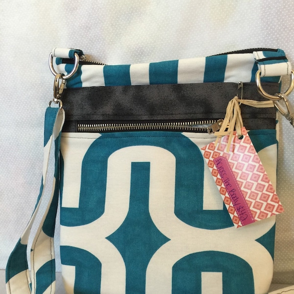 Cross Body Bag, Across The Body Bag, Adjustable strap, long handle purse, Travel Purse, Zippered Small Messenger Bag, #2025