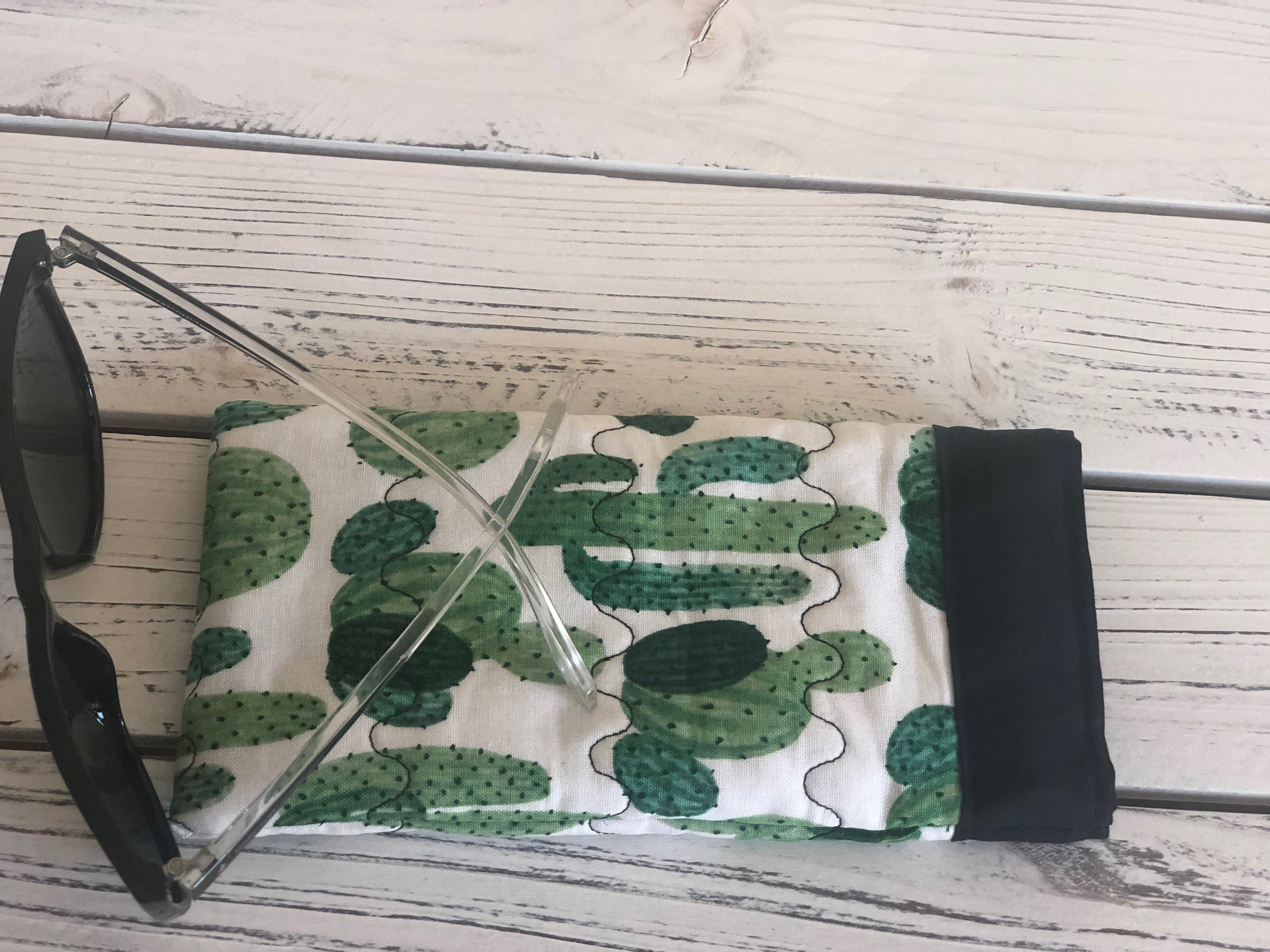 Sunglass Case - padded soft glasses case with easy pinch open top
