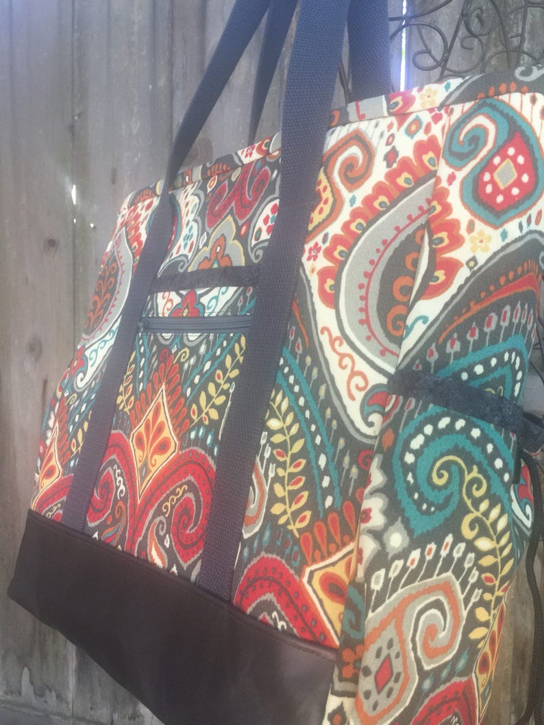 Teacher Tote Teacher Bag Zippered Large Tote Bag with Etsy