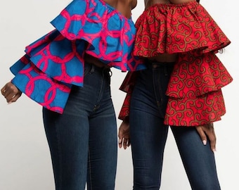 ankara tops designs for ladies