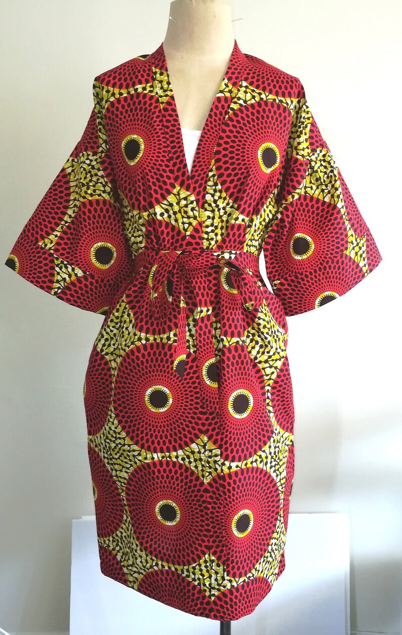 African Print Kimono cotton Kimono Ankara kimono African Etsy