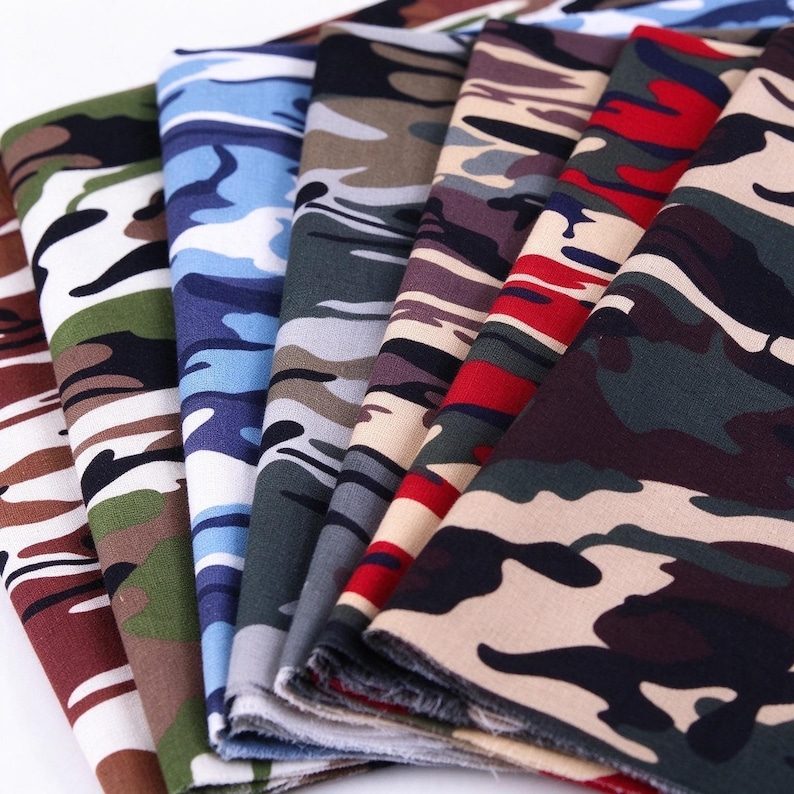 Camouflage Fabric by the Yard — Cotton Camo Print Fabric for Sewing ...