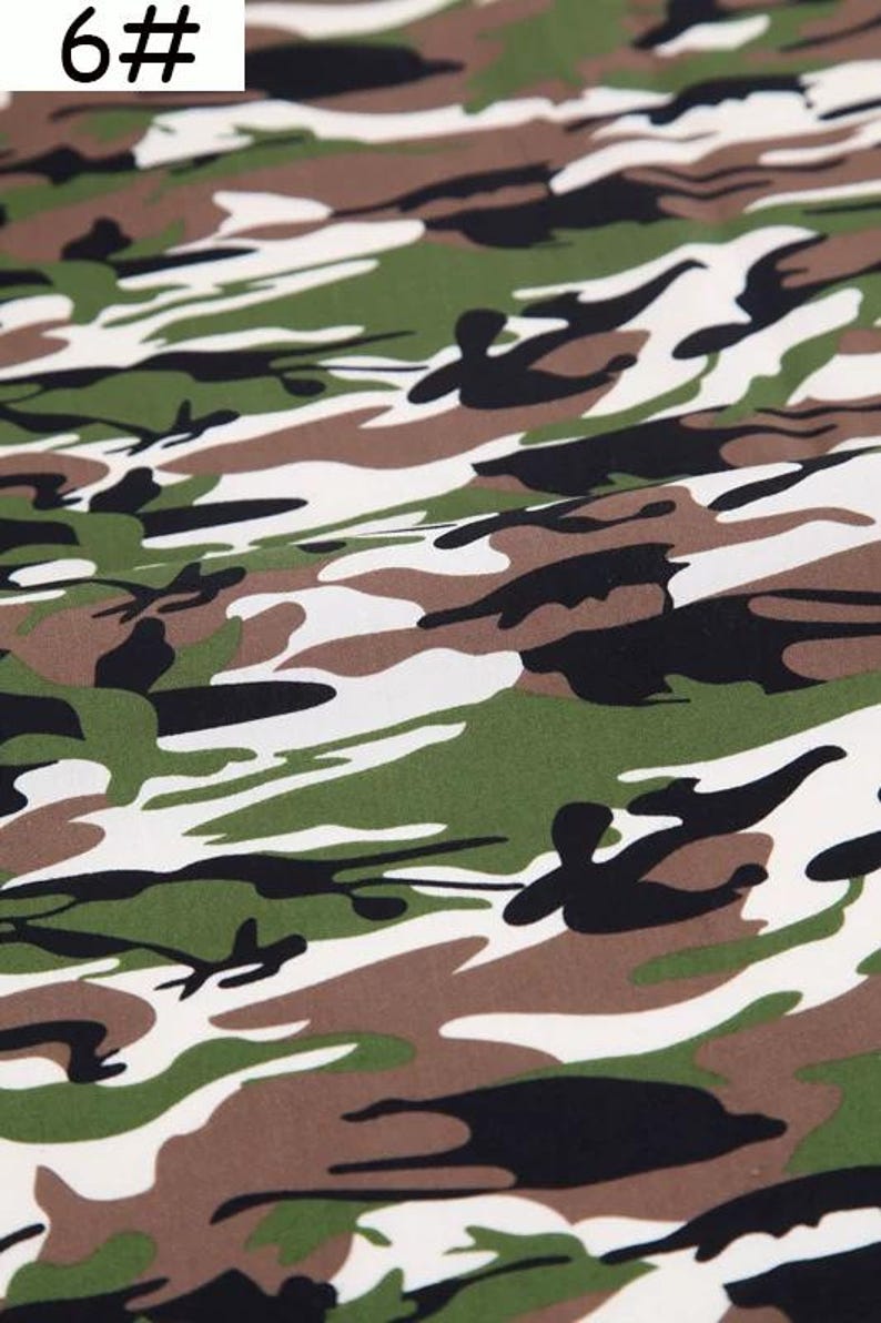 Camouflage Fabric by the Yard — Cotton Camo Print Fabric for Sewing ...