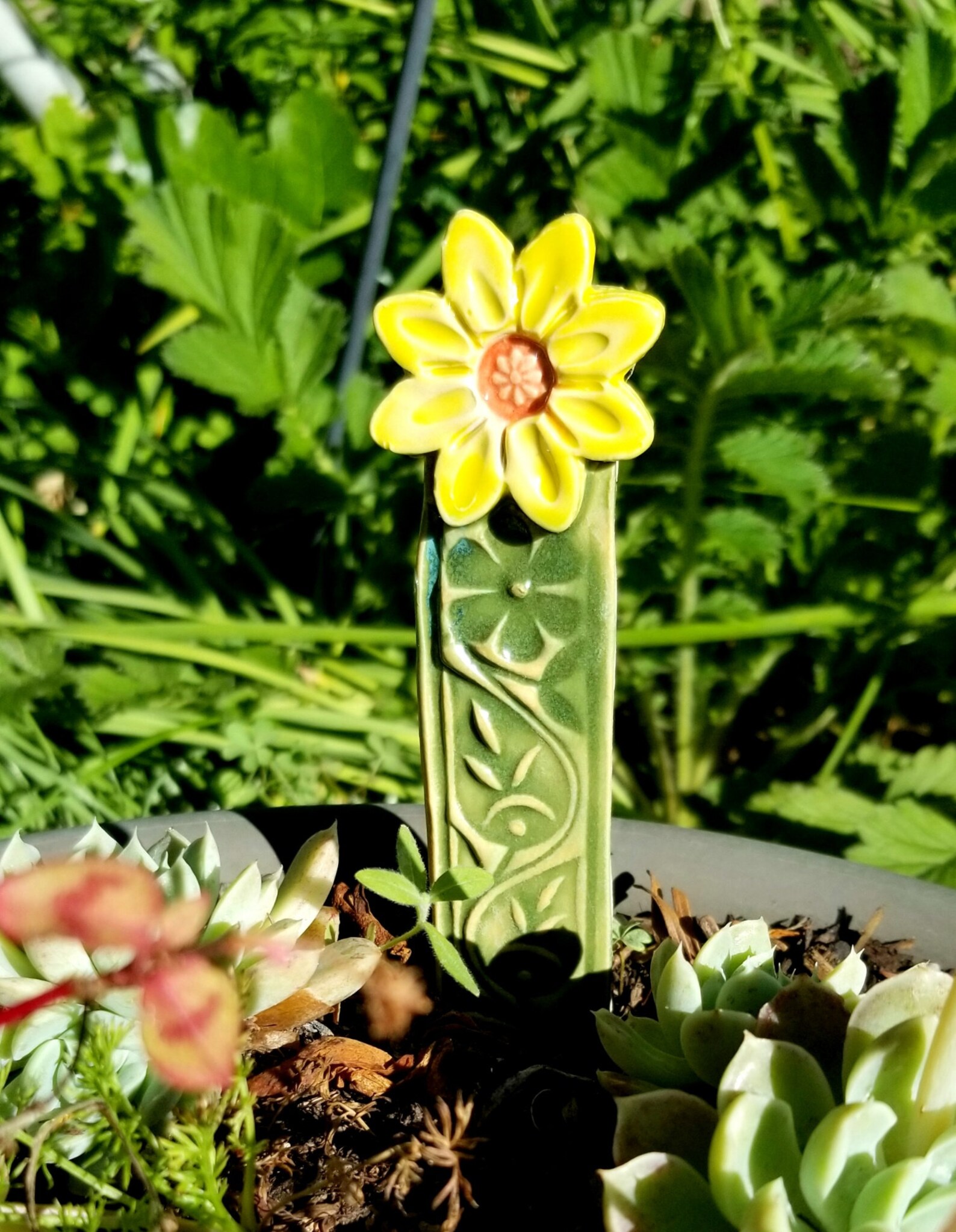 Plant Stakes Ceramic Set of 4 Identify Plants Decorative Etsy