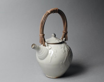 Clay Teapot Soda Fired with Handmade Handle  U 85