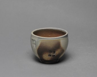 Porcelain Tea Bowl Handmade Chawan  Wood Fired X 10