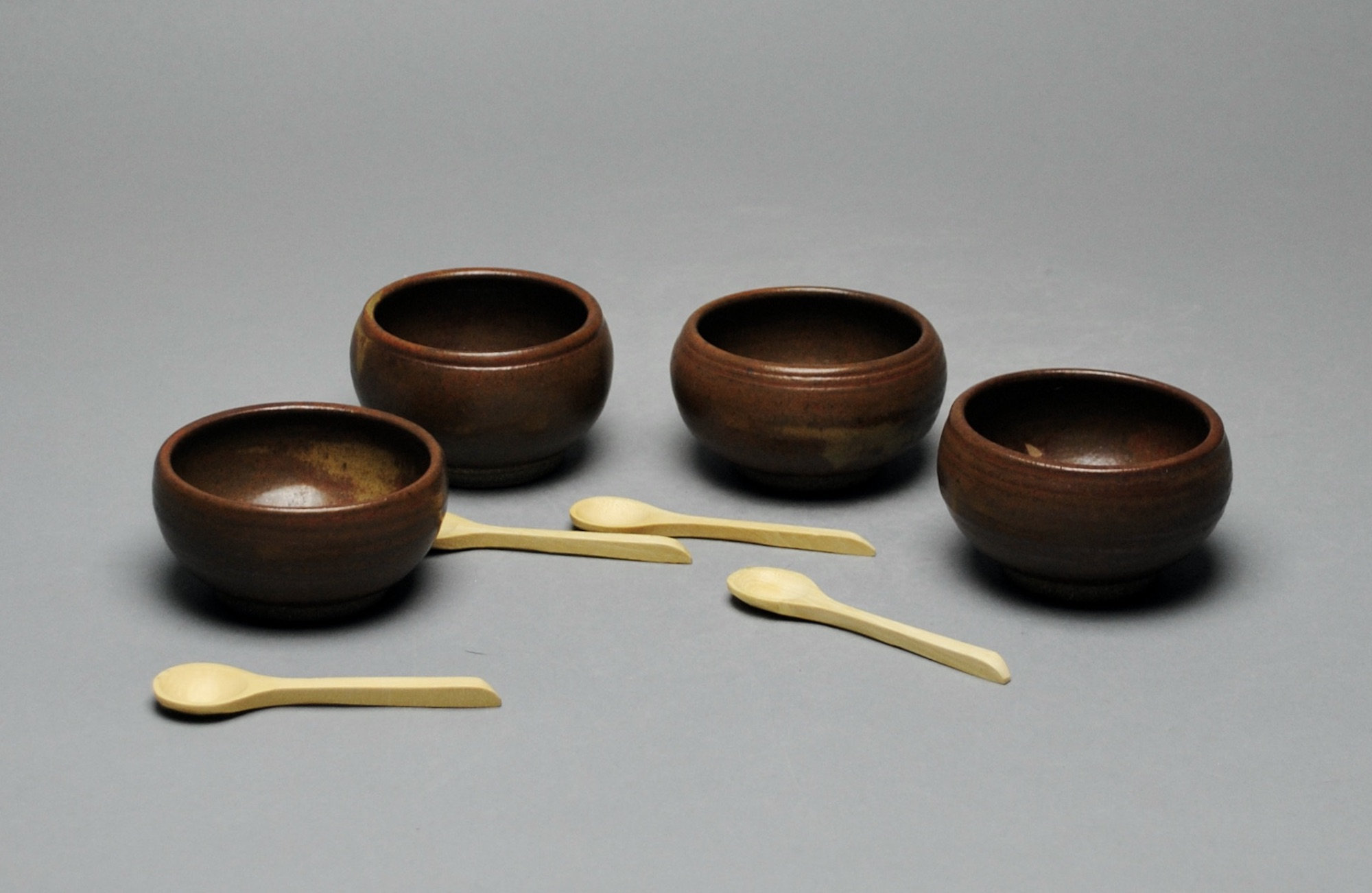 Condiment Serving Set With Wood Spoons V 86 - Etsy
