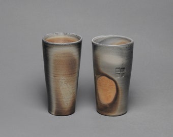 Porcelain  Handmade Tumbler Wine Cup  Set of Two X 3 Wedding Anniversary Gift for Men