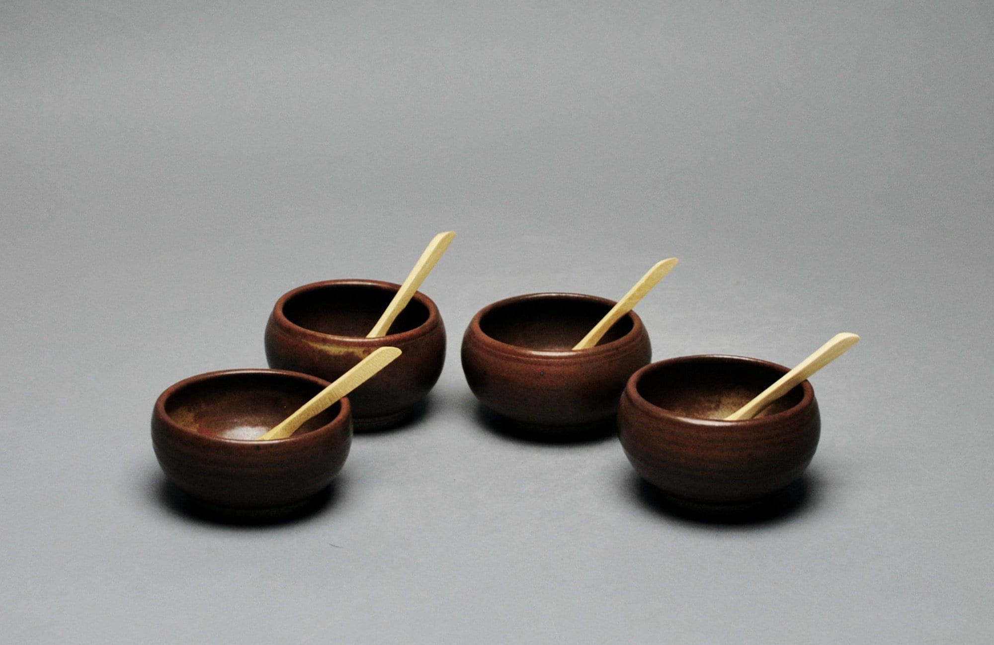 Condiment Serving Set With Wood Spoons V 86 - Etsy