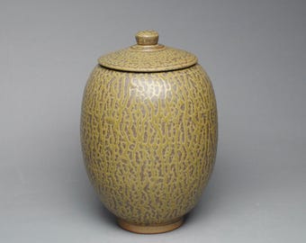 Handmade  Covered Jar Z 56 Wedding Gift Housewarming