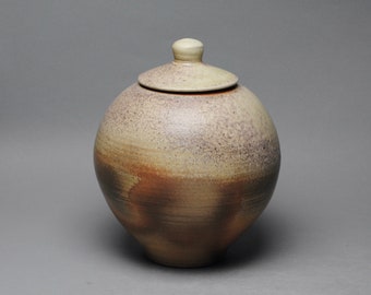 Covered Jar Wood Fired Urn W 58