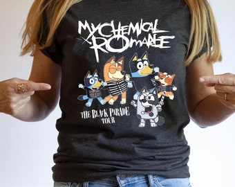 MCR BIuey Shirt| My Chemical Romance Gildan Sweatshirt| The Black Parade Tour 2024 Shirt For Fans