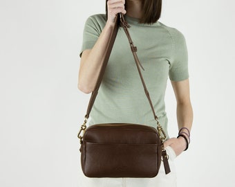 TRBSXRT Crossbody Bag for Women - Camera Crossbody Purse Leather