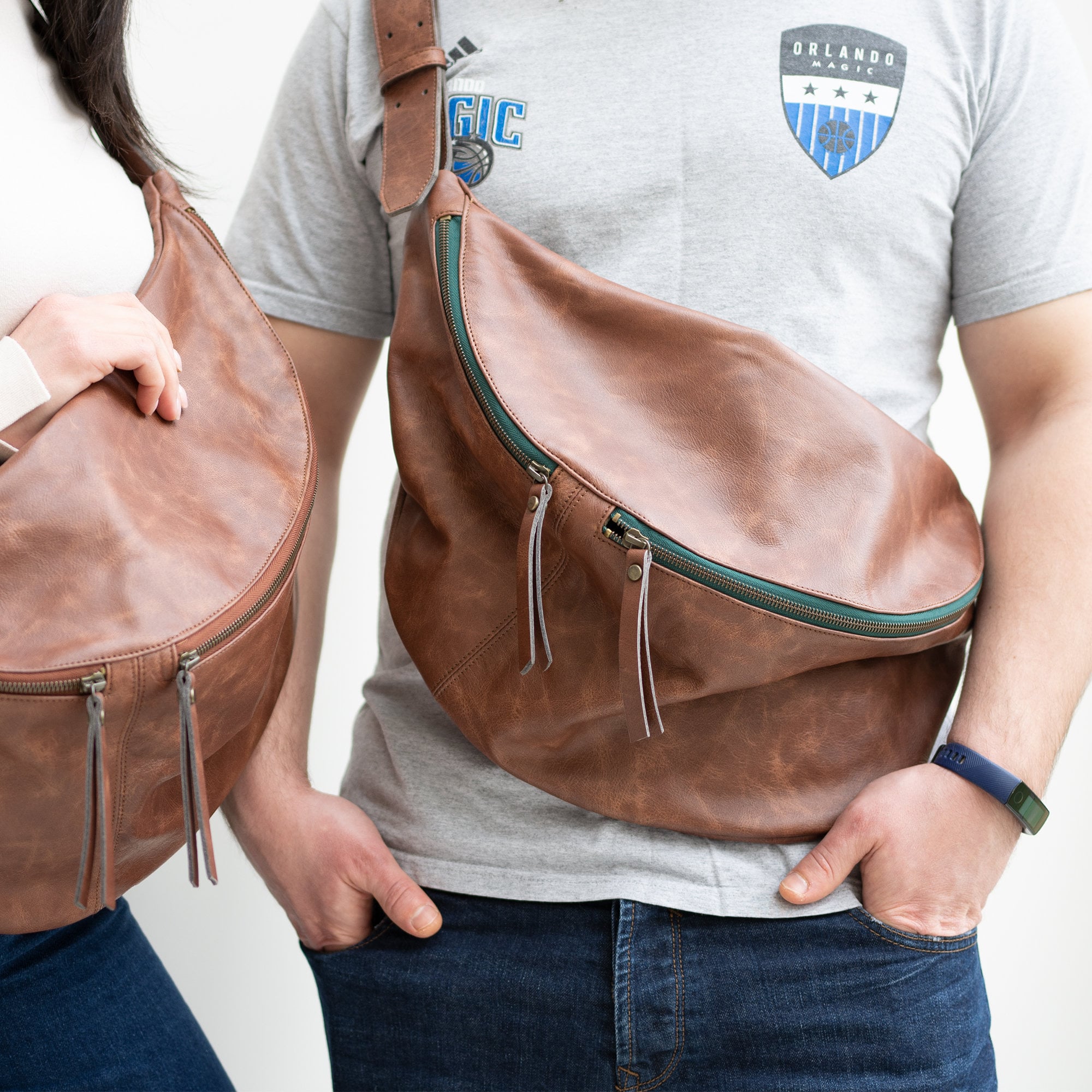 Large leather sling bag deals