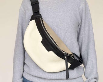 Handgefertigte Leder Sling Bag - Personalisierte Crossbody Fanny Pack