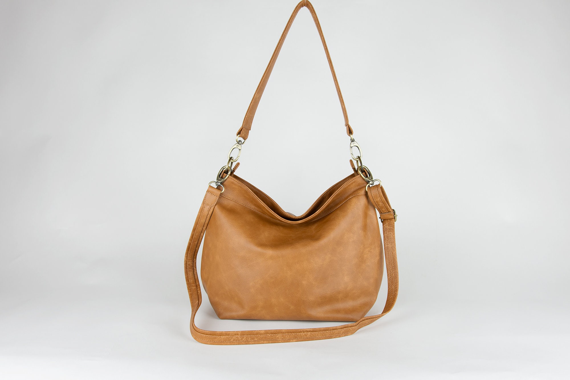 Leather Hobo Bag for Women Leather Shoulder Bag Crossbody Slouchy Hobo Purse Crossbody Hobo Purse Hobo Bags With Pockets and Zipper Etsy Ireland