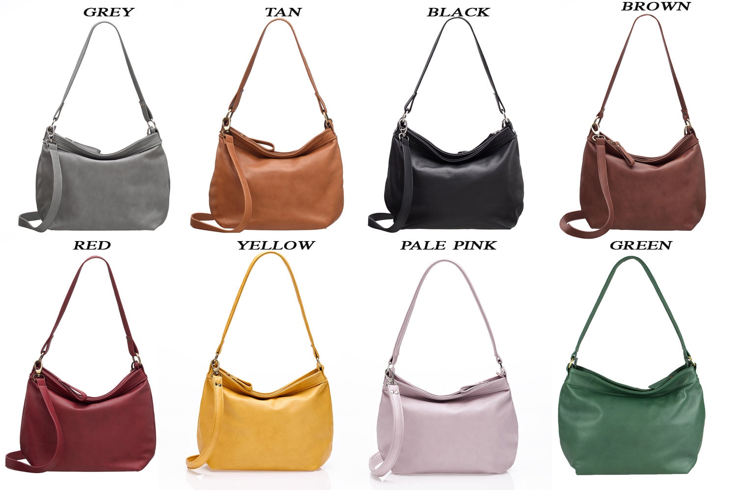 Brown Leather Bag - Brown Hobo Purse - Leather Hobo Bag