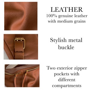 Large sling bag for women Oversized leather fanny pack Leather waist bag Large and slouchy leather purse Bum bag Waist bag Gift image 9