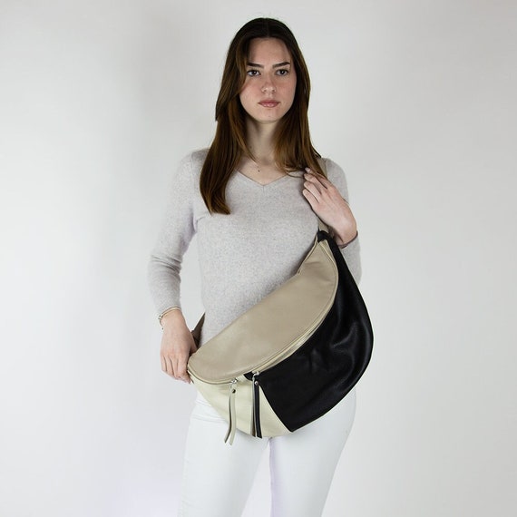 Men Genuine Leather Chest Bag Crossbody Shoulder Messenger Bag Sling  Backpack | eBay