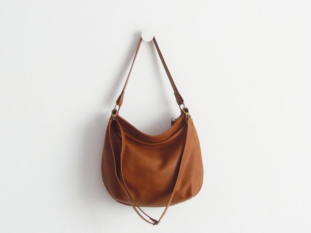 Tan Leather Bag Leather Hobo Bag Large Leather Hobo Bag - Main Image