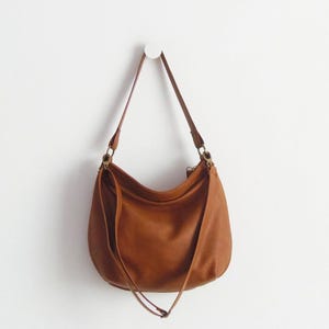 Tan leather bag - Leather hobo bag  - Large leather hobo bag - Slouchy leather purse - Soft shoulder bag - Women&#39;s laptop slouchy bag - Gift
