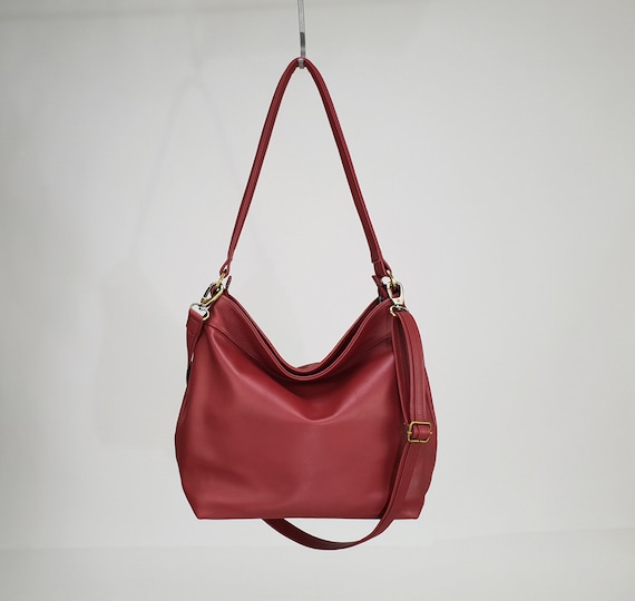 Soft Leather Bag With Multiple Compartments For Women 