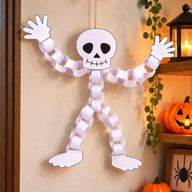 Skeleton Project Printable Skeleton Paper Chain - Etsy
